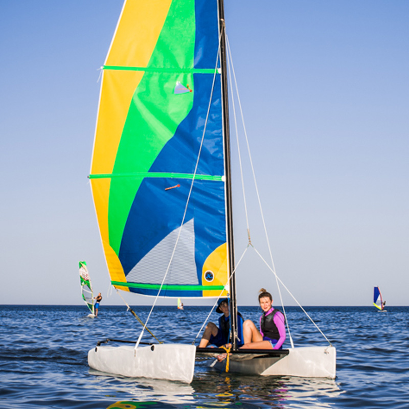 Kids catamaran sailing Cyprus