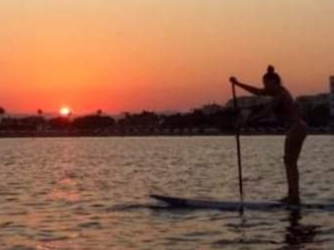 Sunset sup experience Cyprus